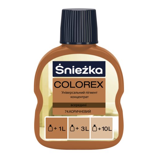 1322 Барвник №74 КОРИЧНЕВИЙ 100мл Colorex АТ "ФФіЛ "Sniezka"" PL, шт.