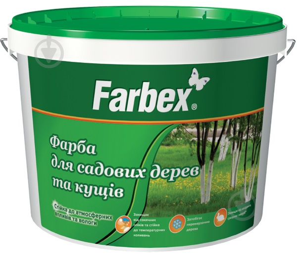 Фарба водоемульсійна зовнішня для САДОВИХ дерев та кущів 1,4 кг "Farbex" UA, шт.