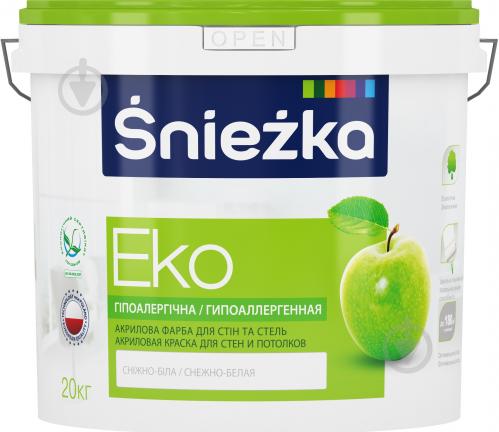 95 Фарба водоемульсійна інтер'єрна акрилова ECO 20,0 кг PL, шт.