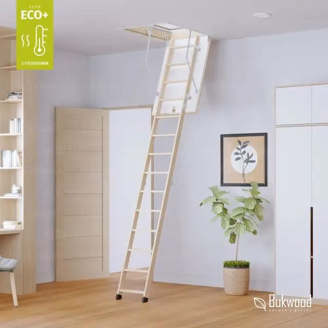 IMAGE 2025-08-29 00:04:14 Сходи на горище Bukwood ECO+ Long висота 305 см