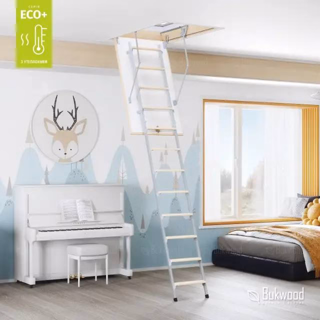 IMAGE 2025-08-29 00:36:09 Сходи на горище Bukwood ECO+ Metal Standard