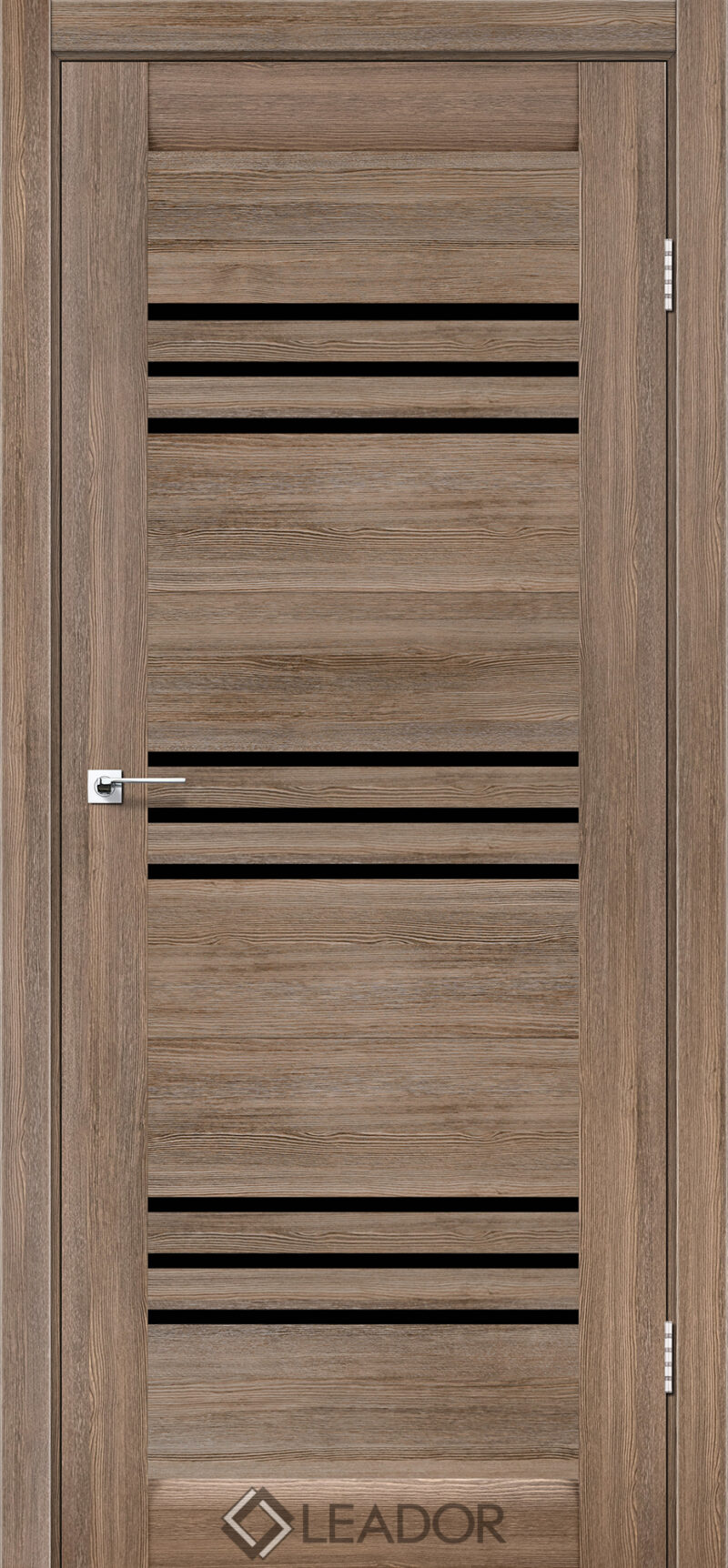 SOVANA_GREY WOOD_BLK Двері міжкімнатні Leador SOVANA