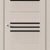 SOVANA_LATTE OAK_BLK Двері міжкімнатні Leador SOVANA