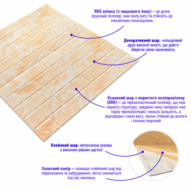 043dac99fa-2_resize_1200x1200 Декоративна 3D панель самоклейка 700х770х5мм Мармур бежевий(цегла) (062) SW-00000032