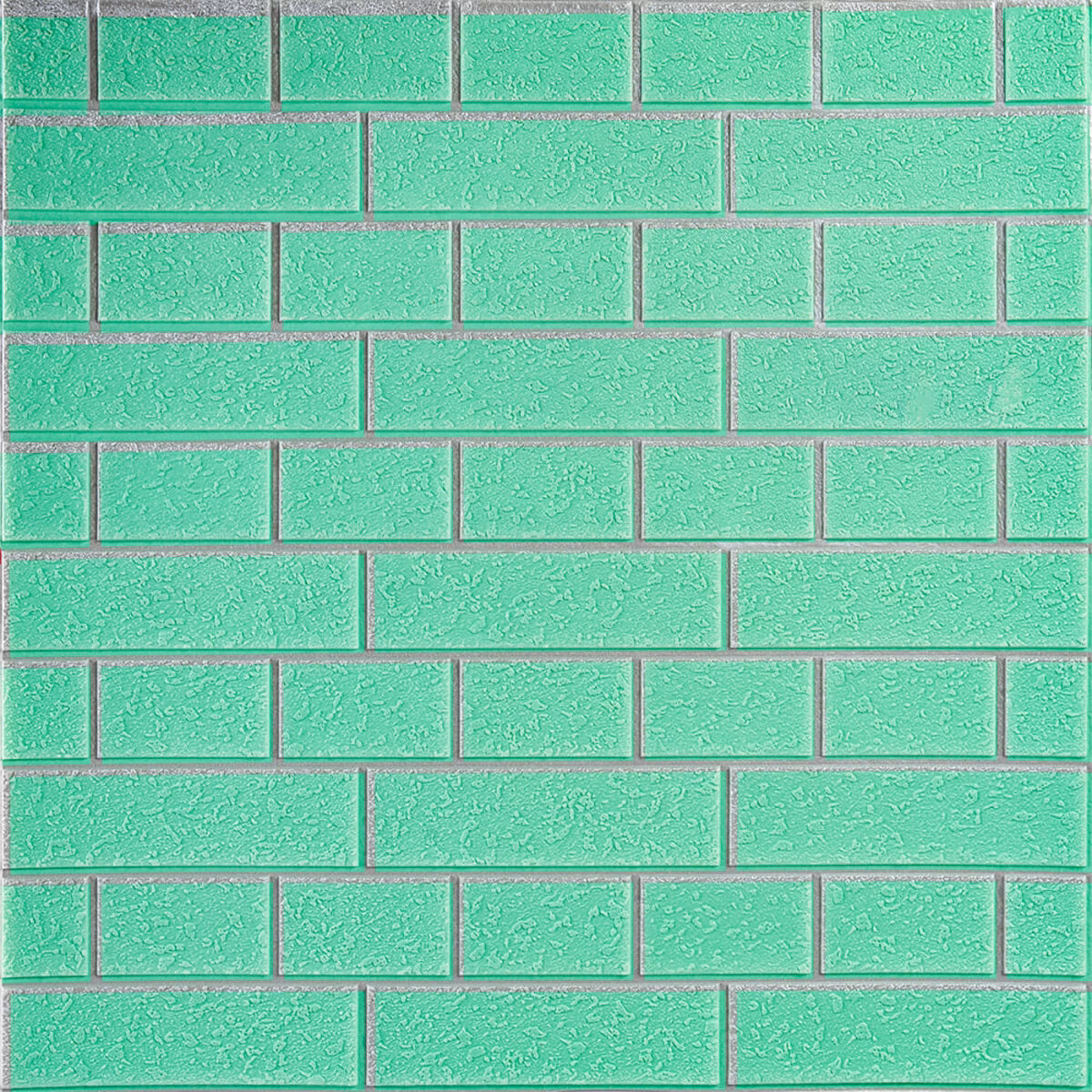 615f8a5d97-1_resize_1200x1200 Панель стінова 700х7000х5мм Зелена цегла зі сріблом SW-00001803