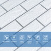 66c4d3225e-4_resize_1200x1200 Самоклеюча 3D панель 700х770х3мм Біла цегла смужка срібло (100-3) SW-00000752