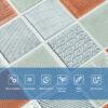9291d2dc87-3_resize_1200x1200 Панель стінова 3D 700х700х4мм Мозаїка коричнева SW-00002012