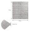 Самоклеюча декоративна 3D панель 700х770х5мм Сіра смужка цегла (183) SW-00000488