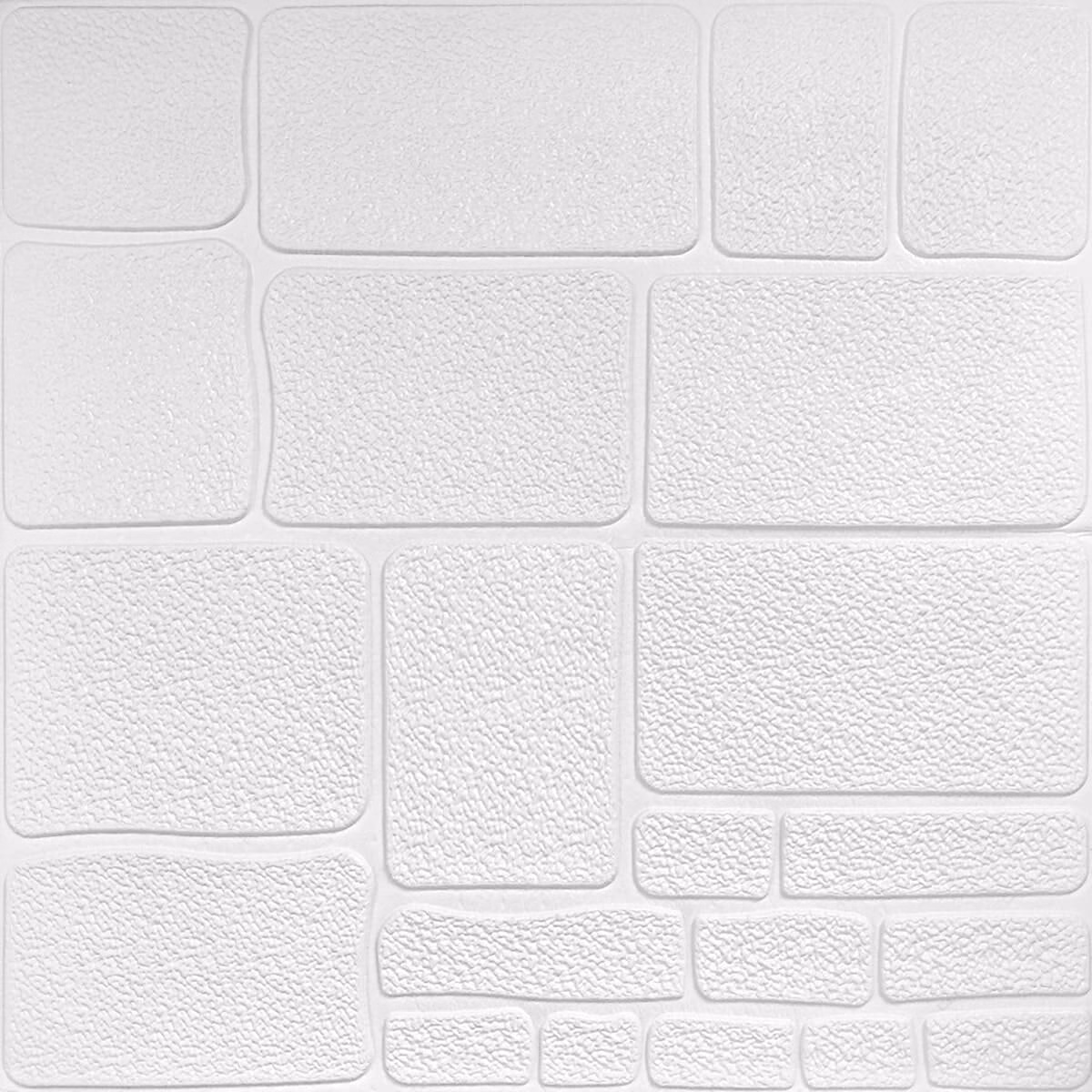 d503c64334-1_resize_1200x1200 Самоклеюча 3D панель 700х700х6мм Камінь білий (151) SW-00001155