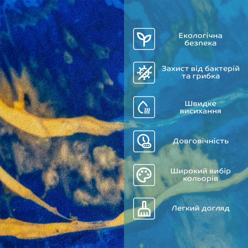 Вологопоглинаючий килимок 50х80х3мм SW-00002541