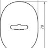 Накладка Comit WC мат чорний вж Trend, Adamant (роз 6мм)