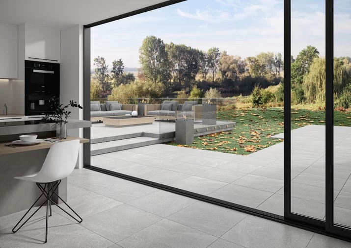Плитка керамогранітна Natural Rocks Silver RECT 598x1198x9 Paradyz