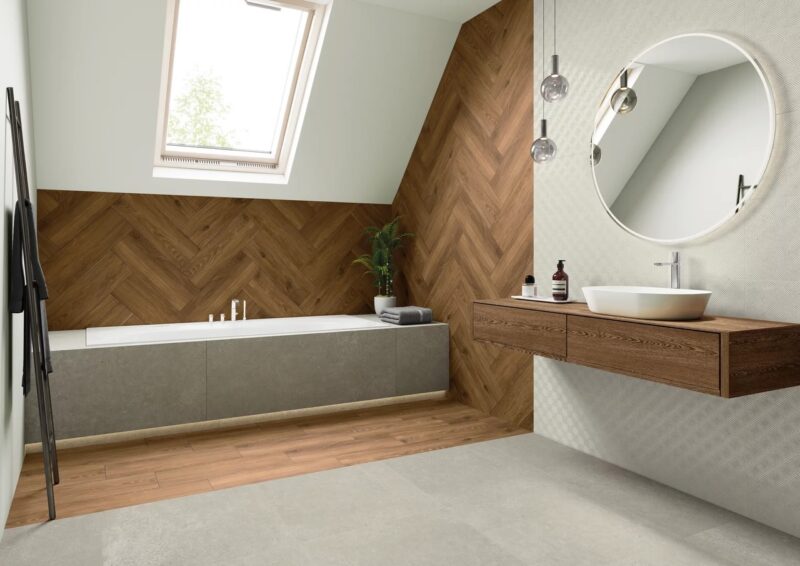 Плитка керамогранітна Bergdust Grey RECT 598x1198x8 Paradyz