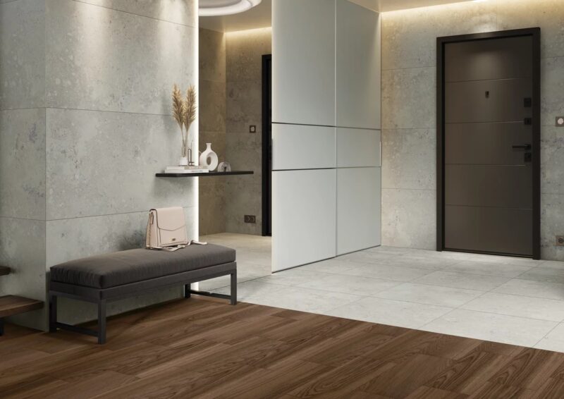 106683085-ca500 Плитка керамогранітна Freedust Grey RECT MAT 598x1198x8 Paradyz