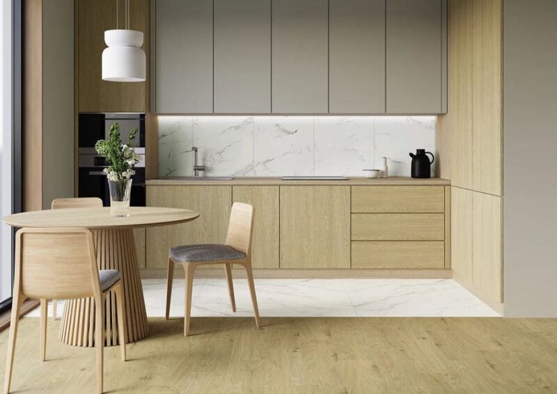 Плитка керамогранітна Decorwood Crema STR 200x600x8 Paradyz