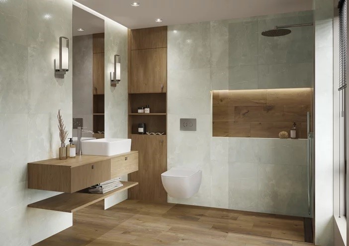Плитка керамогранітна Flywood Honey STR 200x600x8 Paradyz