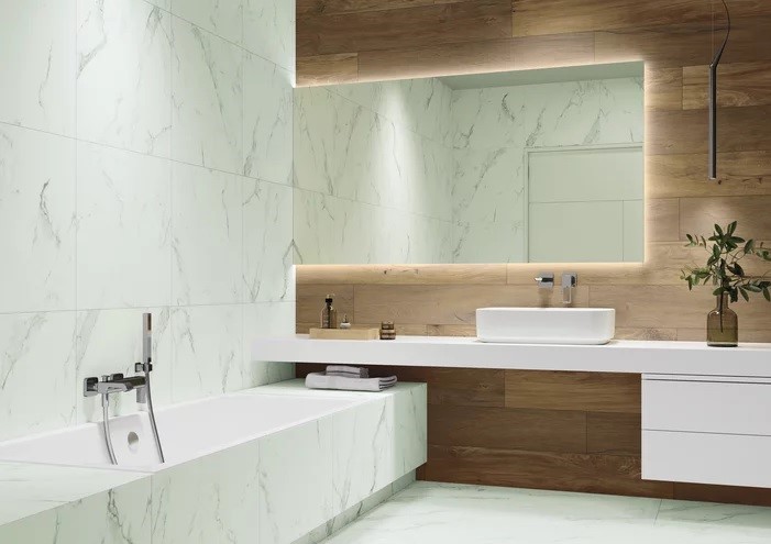 Плитка керамогранітна Spacewood Honey RECT STR 198x1198x8 Paradyz