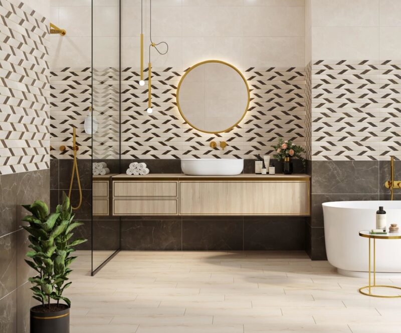Плитка стінова Teneza Brown Glossy 297x600x9 Opoczno