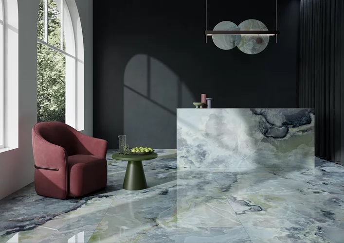 Плитка керамогранітна Invisible Green SZKL RECT POL 598x1198 Paradyz