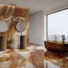 122639020-845da Плитка керамогранітна Abstract Rust SZKL RECT POL 598x1198 Paradyz