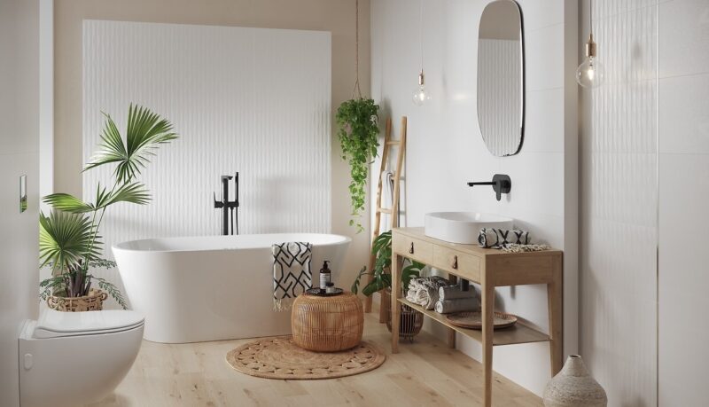 Плитка стінова White Micro PS800 RECT 298x598 Opoczno