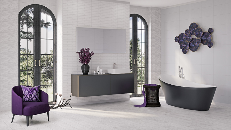1281c-bloom-cersanit-25x40-2 Плитка стінова Grey Satin 250x400x8 Cersanit