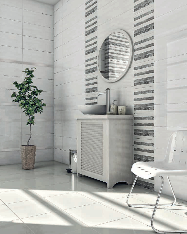 Плитка стінова CCR18 Білий RECT 300x600 Ceramika Color