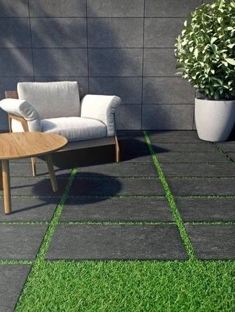 Плитка керамогранітна Pietra Serena Antracite RECT 600x1200x20 StarGres