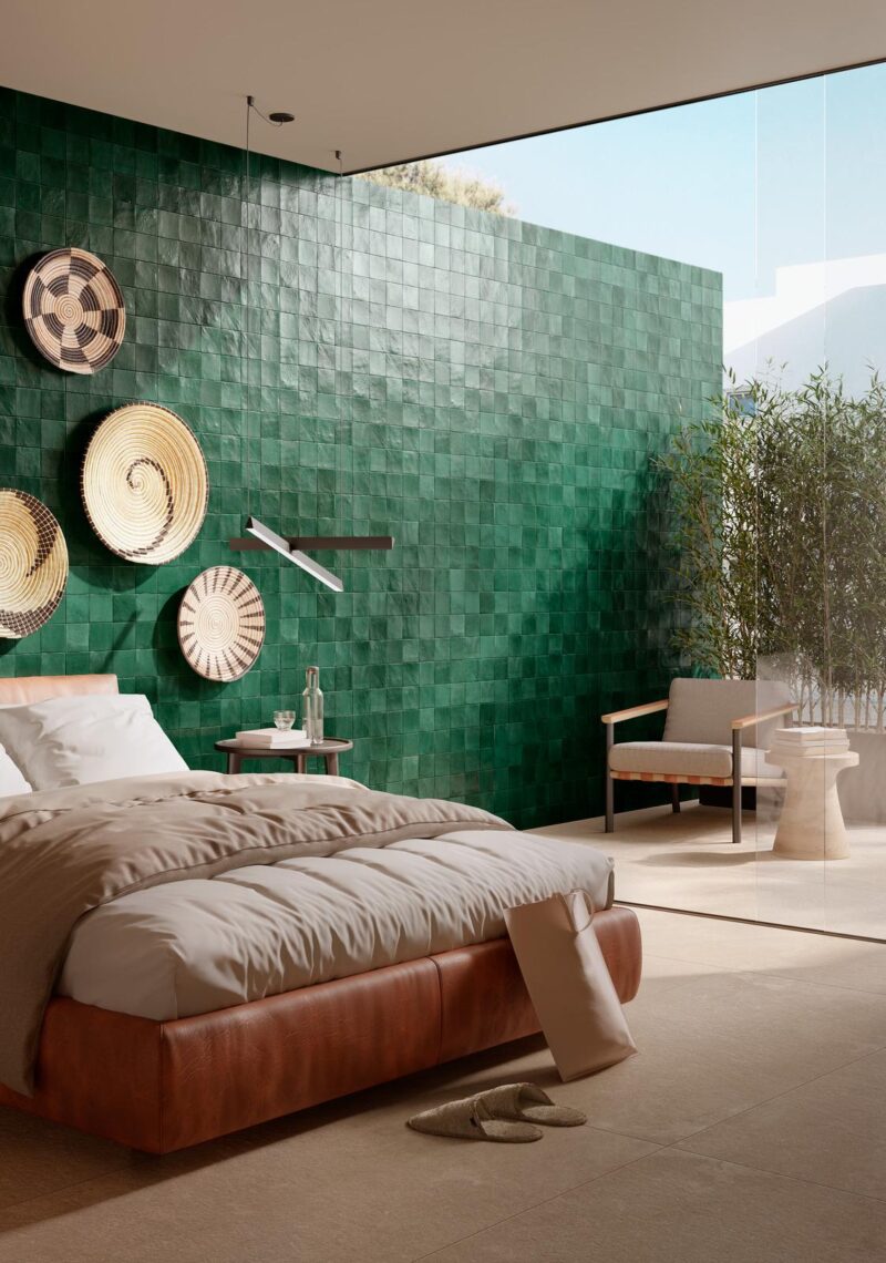 Плитка стінова R8GA Melange Teal 100x100 Ragno