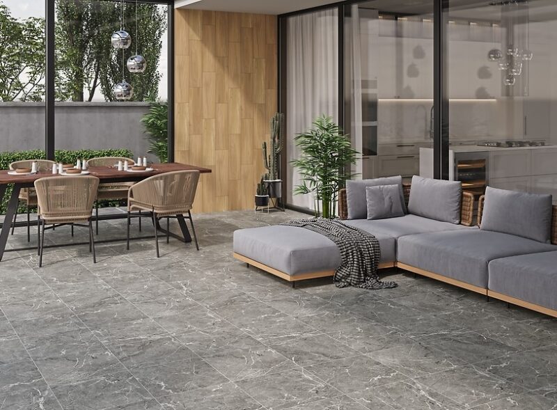 Плитка керамогранітна Pavia Grey MAT 420x420x7 Cersanit