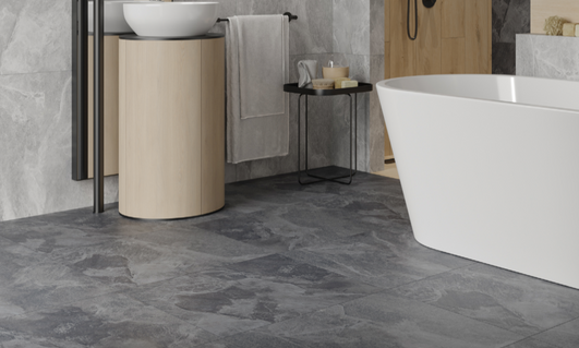 153974162-01596 Плитка керамогранітна Locarno Graphite RECT MAT 598x1198x8 Cersanit