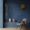 Плитка стінова Monpelli Navy Cegielka STR Блиск 65x298 Paradyz