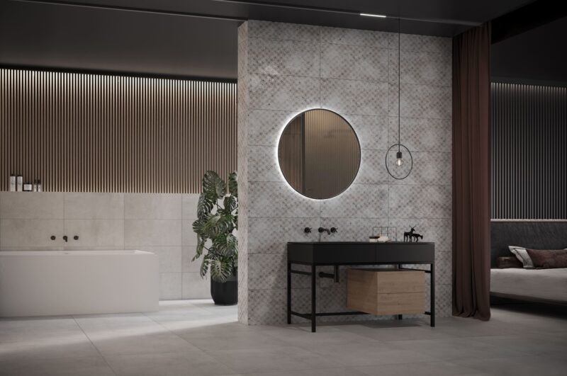 Плитка стінова CCR45-1 Damasco Grey RECT 300x600 Konskie
