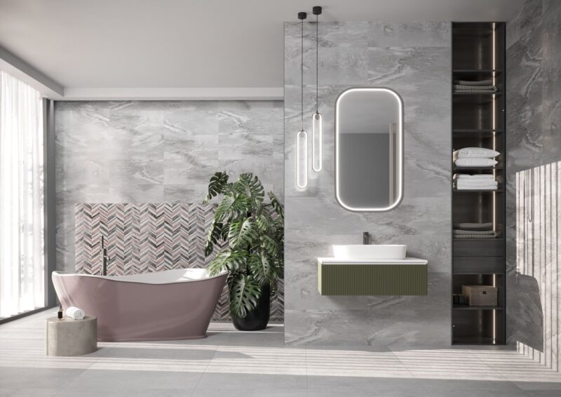 Плитка стінова CCR51-1 Toscana Soft Grey RECT 300x600 Ceramika Color