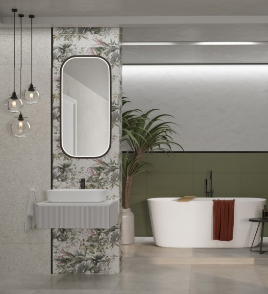 Плитка стінова CKR19-1 Olive RECT 300x600 Ceramika Color