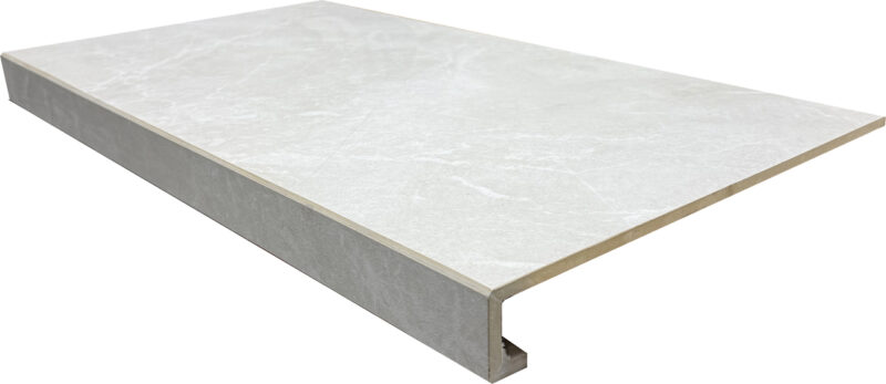 Сходинка пряма з капіносом SGGF 33060018 Stone White 325x597 Котто Кераміка