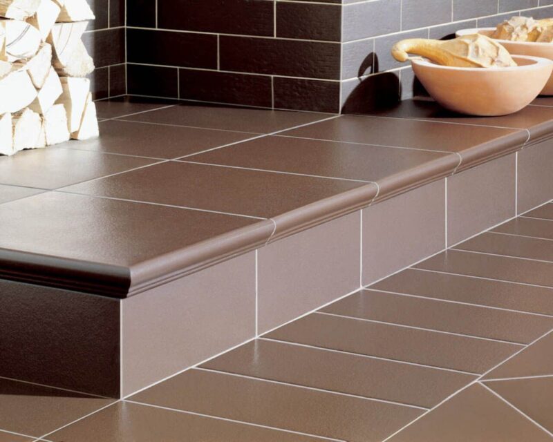 165719-71c95 Сходинка з капіносом пряма Natural Brown STR 30x33 код 7830 Ceramika Paradyz