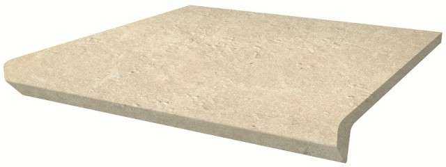 166881-c3e2f Сходинка з капіносом пряма Scandiano Beige 30x33 код 6812 Ceramika Paradyz
