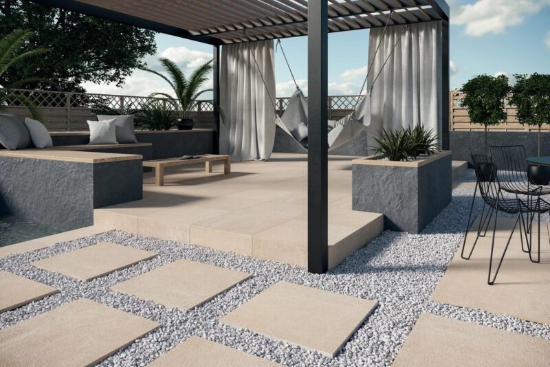 Плитка керамогранітна Optimal Beige SZKL RECT STR MAT 595x895x20 Paradyz