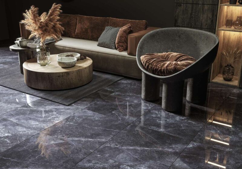 176225373-bb20f Плитка керамогранітна 5VС580 Space Stone Чорний RECT 600x600x8 Golden Tile
