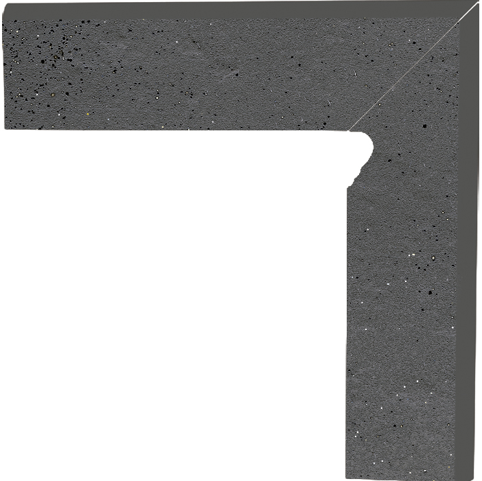 Цоколь Semir Grafit Правий 2 ел 8,1x30 код 5434 Ceramika Paradyz