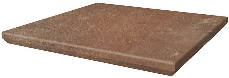 176442-555ea Сходинка з капіносом кутова Scandiano Rosso 33x33 код 7024 Ceramika Paradyz