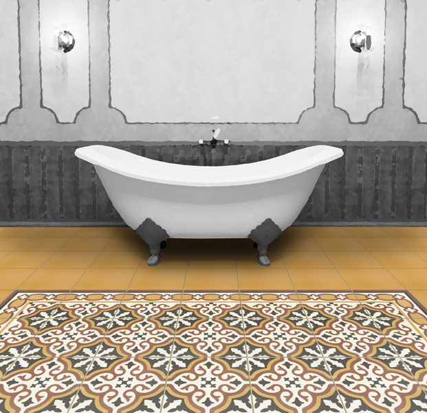 176787-188a8 Плитка керамогранітна Victorian Esquina Gotic 200x200x9 Mainzu