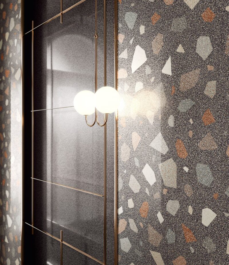 1770199-f7b5f Плитка керамогранітна CSANDPDL90 Newdeco Palladian Dark LEV POL 900x900x10 Sant'agostino