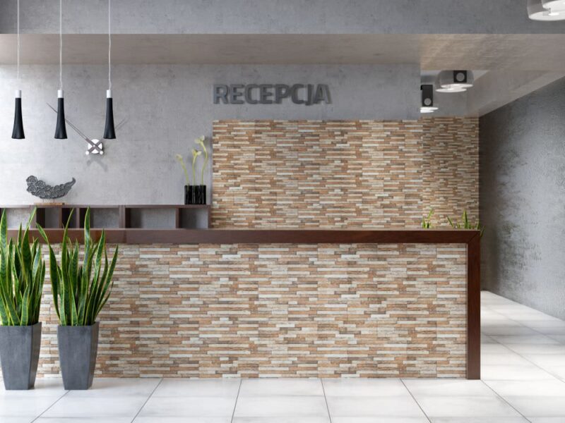 1803279-10784 Плитка фасадна Kallio Sand 150x450x9 Cerrad