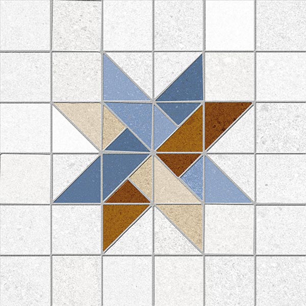 Плитка керамогранітна Seine Arcole-R Azul RECT 200x200x8 Vives