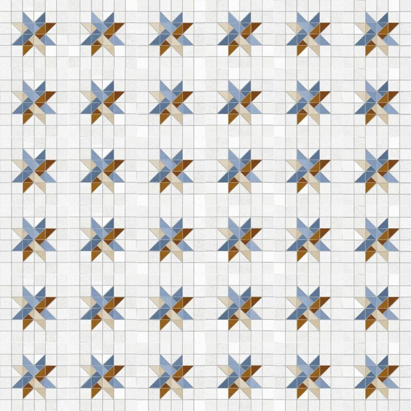 Плитка керамогранітна Seine Arcole-R Azul RECT 200x200x8 Vives