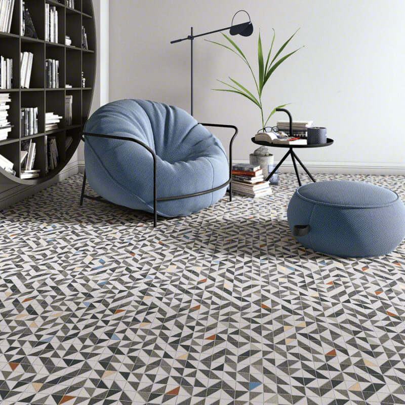 Плитка керамогранітна Seine Havre-R Grafito RECT 200x200x8 Vives