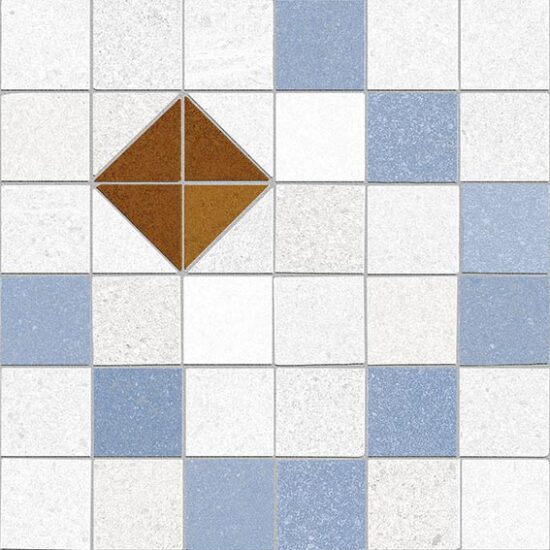 1818885-d105c Декор Seine Tabarly-R 3 Azul RECT 200x200x8 Vives