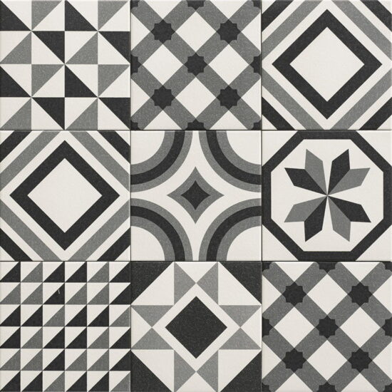 Плитка керамогранітна Trinity Black 200x200 Mainzu